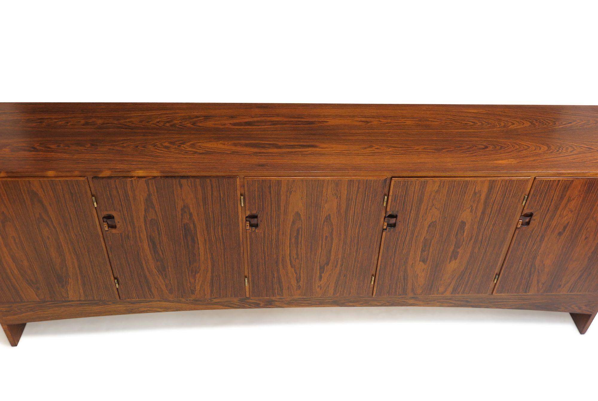 Harry Ostergaard for Randers Rosewood Danish Credenza For Sale 2