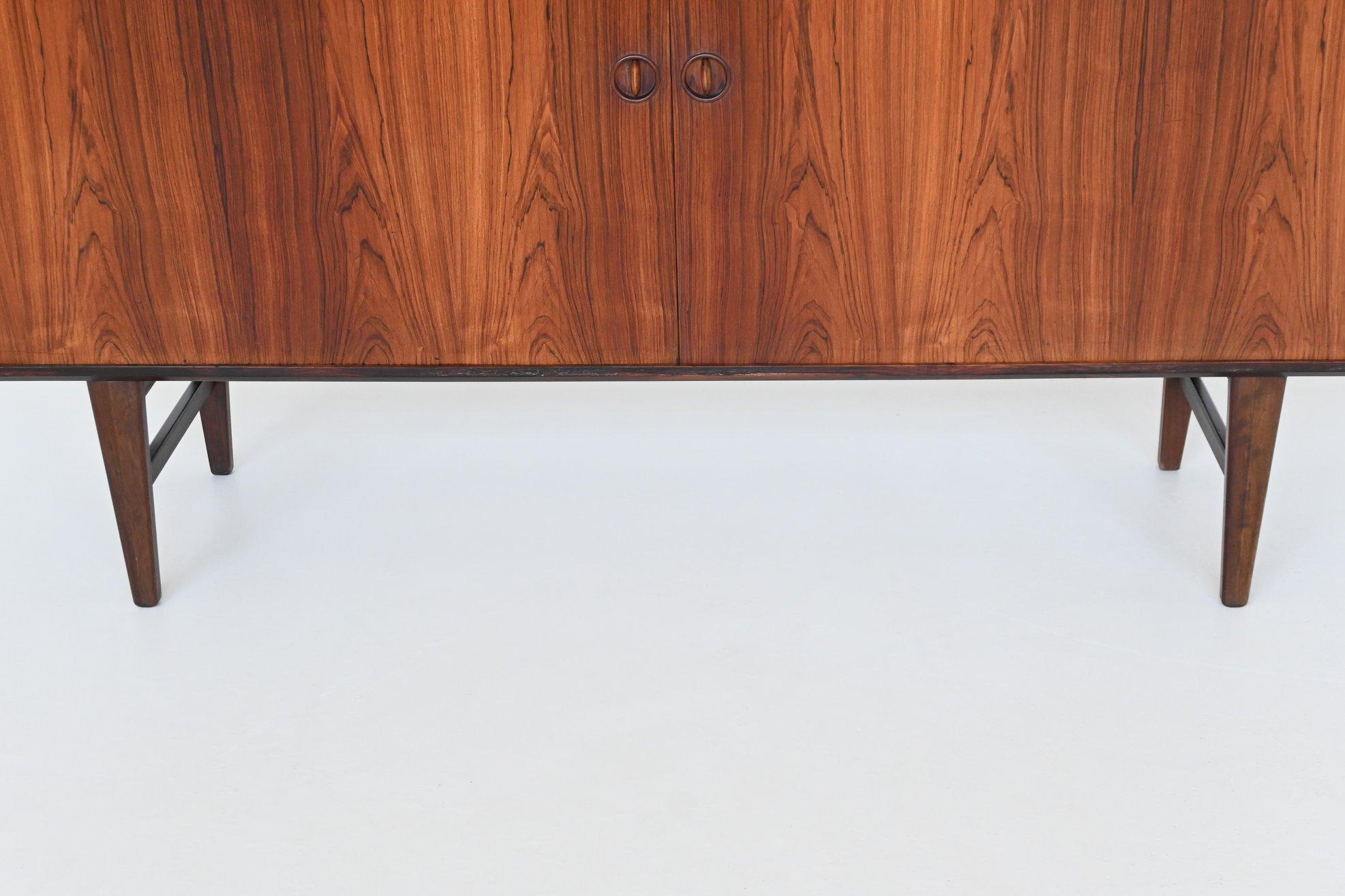 Harry Ostergaard highboard rosewood Randers Mobelfabrik Denmark 1960 1