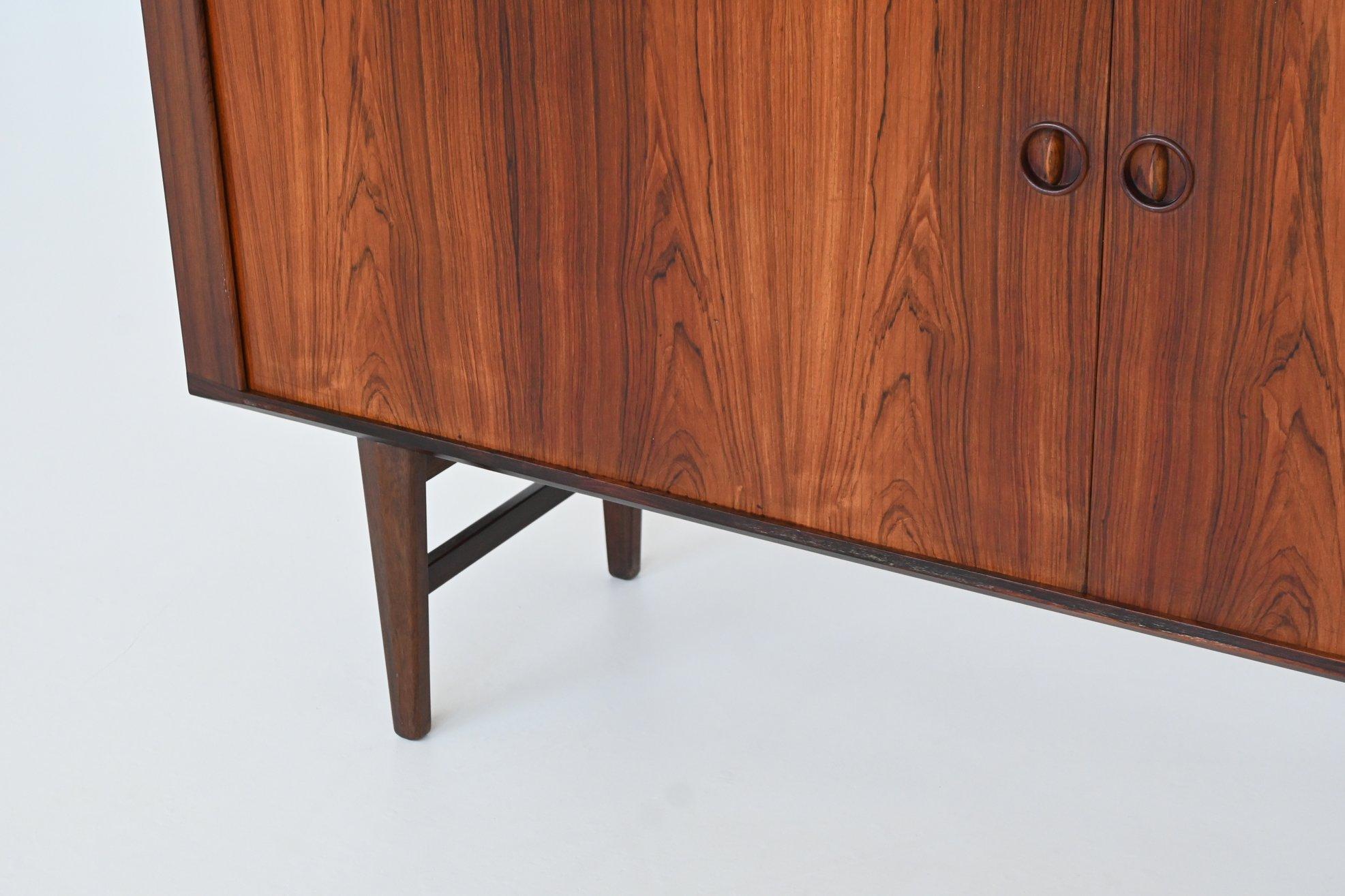 Harry Ostergaard highboard rosewood Randers Mobelfabrik Denmark 1960 2