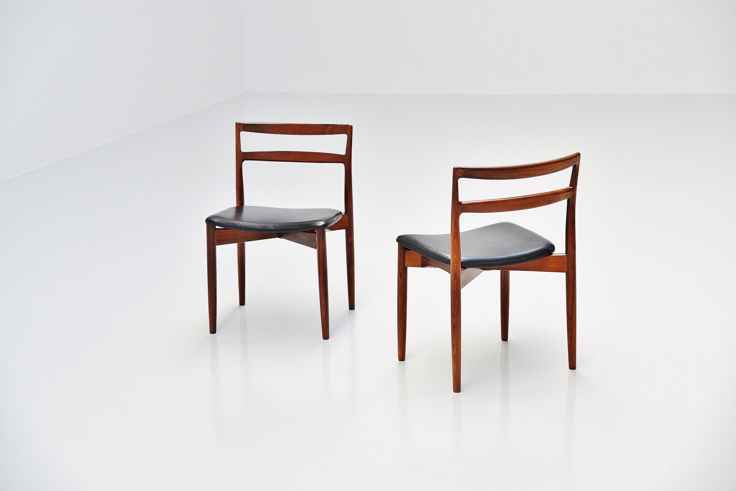 Mid-20th Century Harry Ostergaard Model 61 Dining Chairs Randers Mobelfabrik, 1961 For Sale