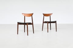 Harry Ostergaard pair of dining chairs rosewood Randers Denmark 1960