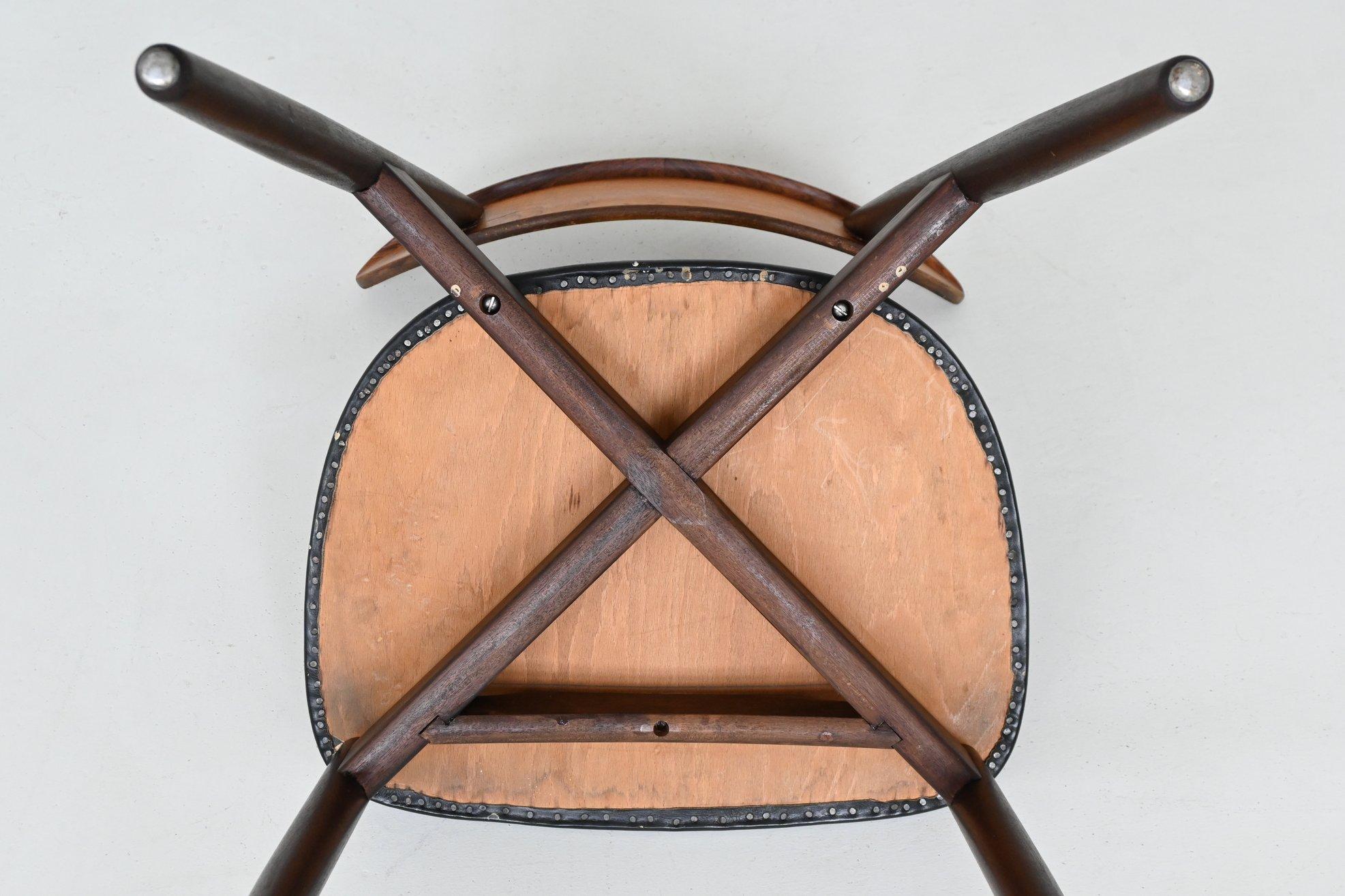 Harry Ostergaard pair of dining chairs rosewood Randers Denmark 1960 en venta 13