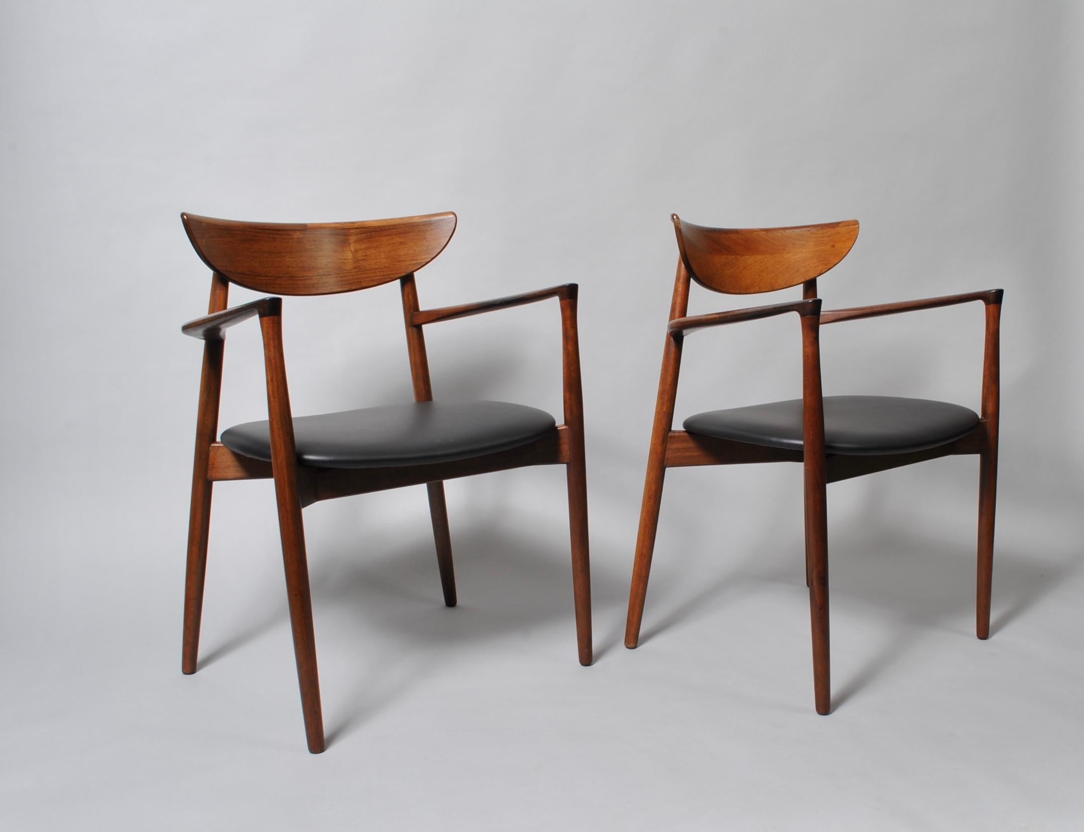 Mid-Century Modern Harry Ostergaard, Pair of Midcentury Chairs