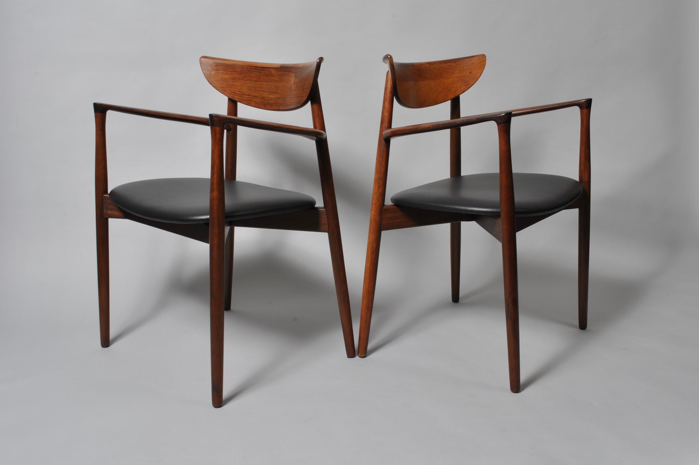 Danish Harry Ostergaard, Pair of Midcentury Chairs