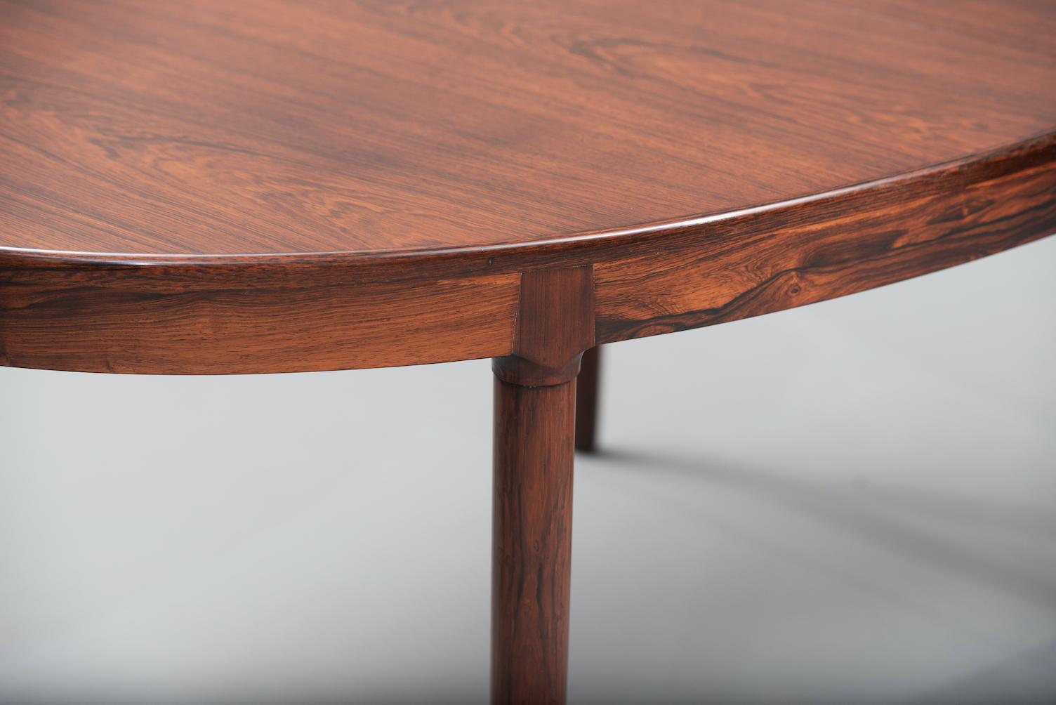 Varnished Harry Ostergaard Rosewood Dining Table