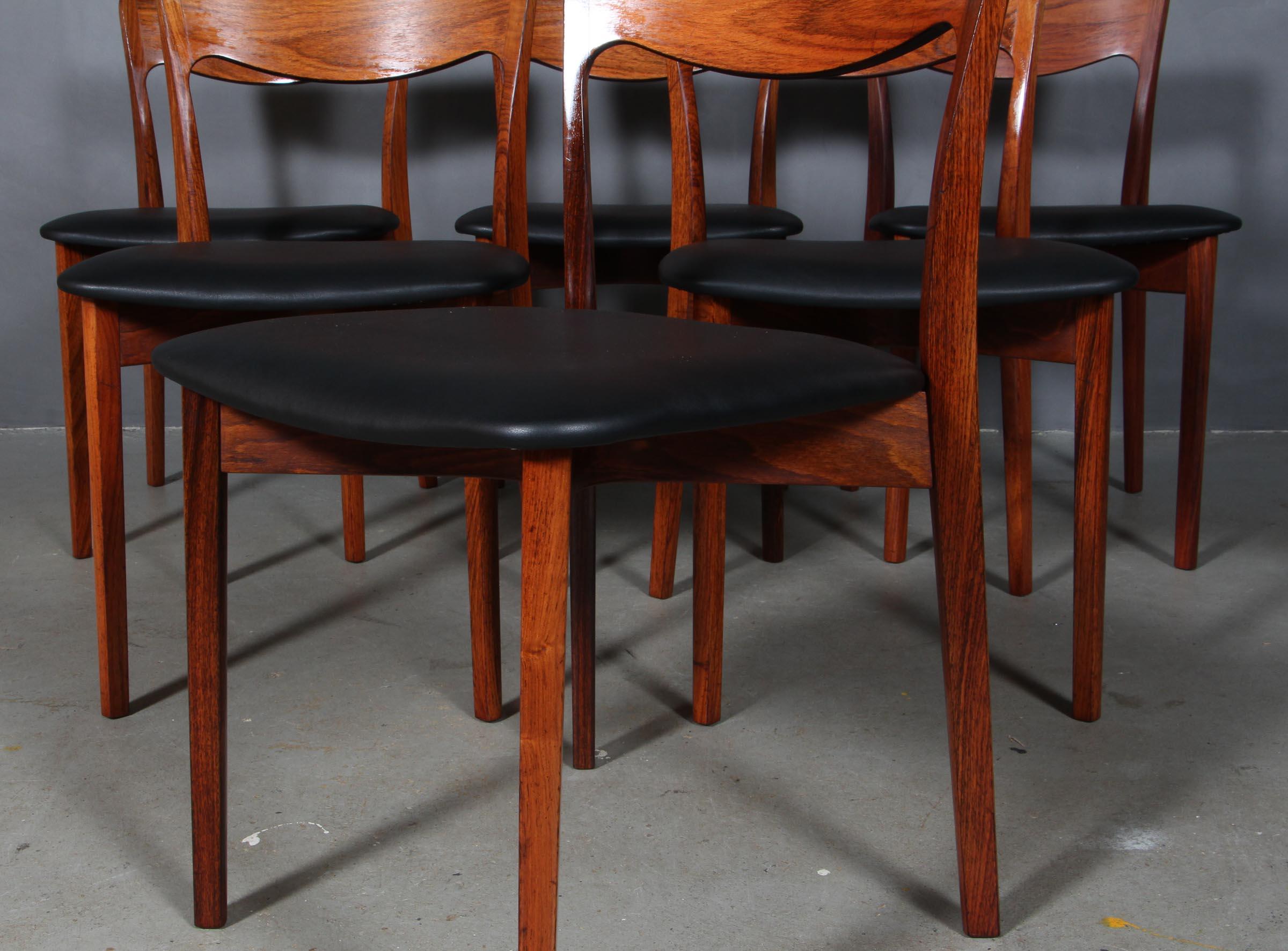 Harry Ostergaard, Set of Dining Chairs In Good Condition In Esbjerg, DK
