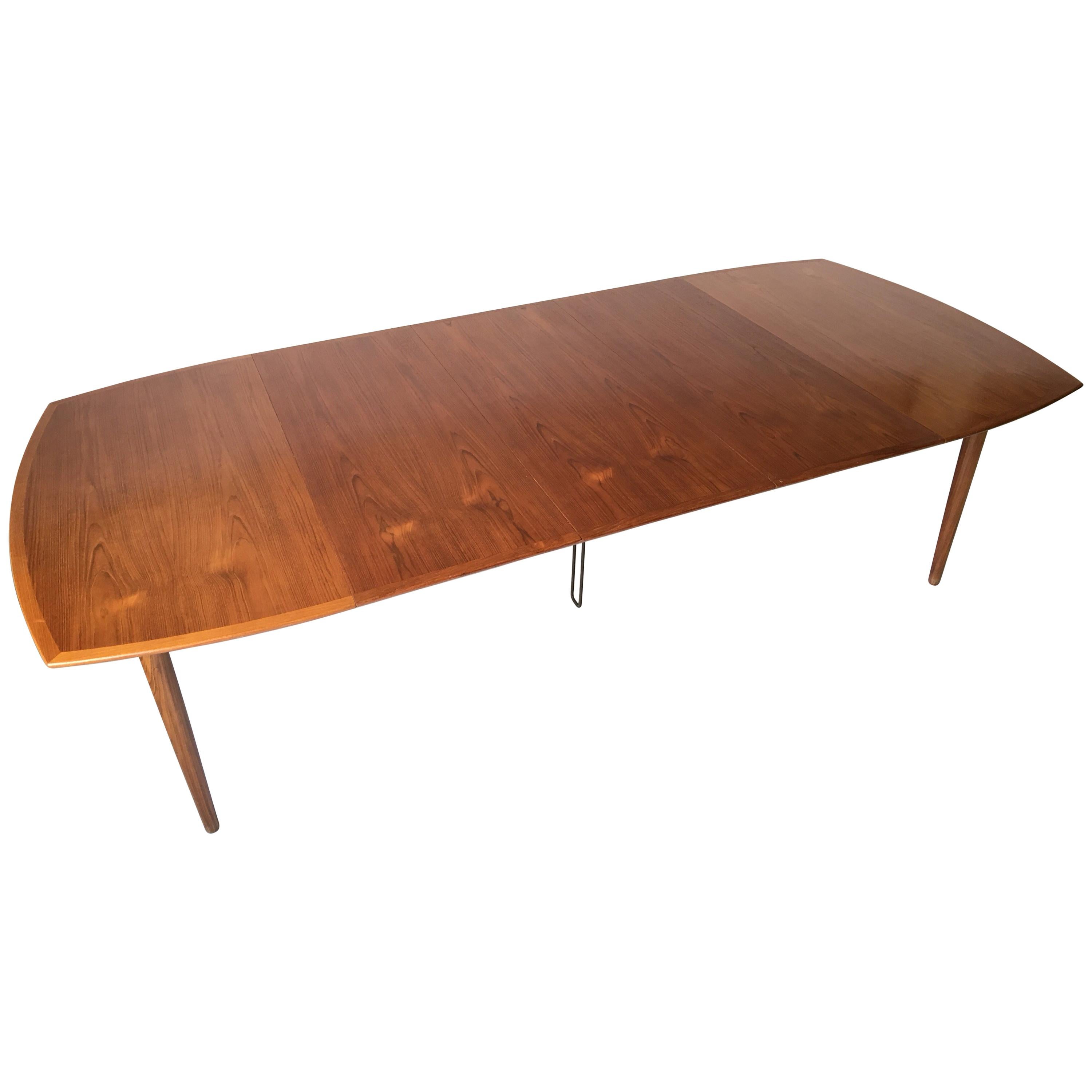 Harry Ostergaard Vintage Teak Danish Modern Dining Extension Table