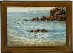 Harry Palson - Large Signed Mid 20th Century Oil, Cornish Seascape
