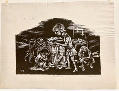 Harry R. Rein, Competition, 1936-39, WPA linocut