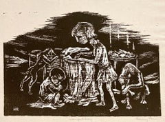 Harry R. Rein, Competition, 1936-39, linogravure WPA