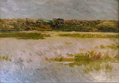 "Brooklyn Beach" di Harry Roseland, impressionista americano, New York Marsh