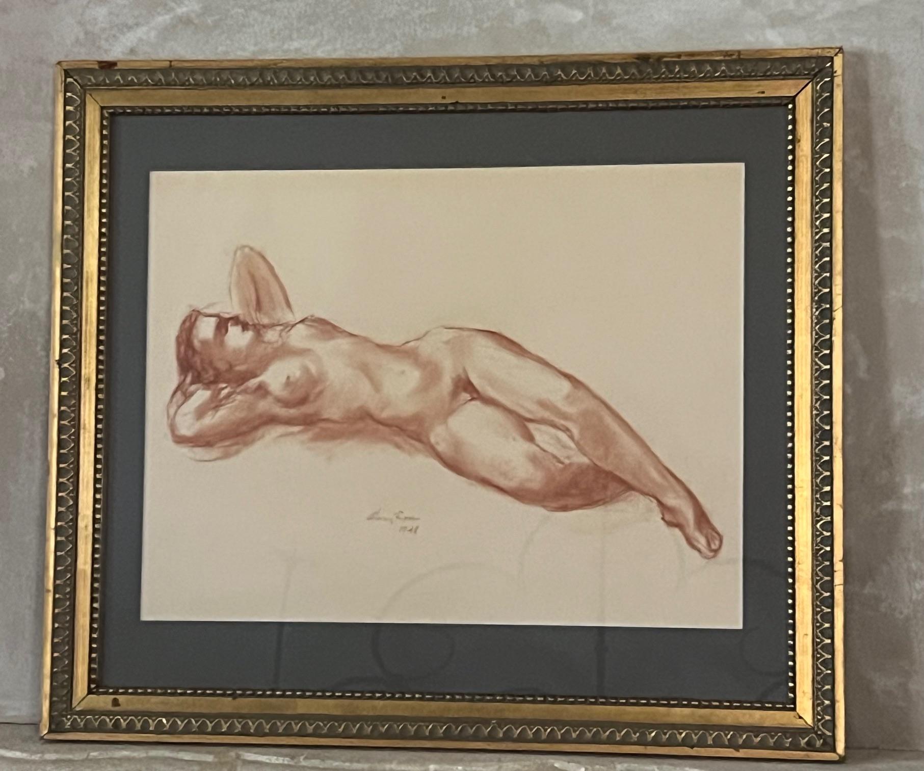 Pastello di nudo di Harry Rosin, 1948 ca. in vendita 2