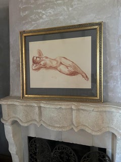 Harry Rosin Nude Pastel, c. 1948