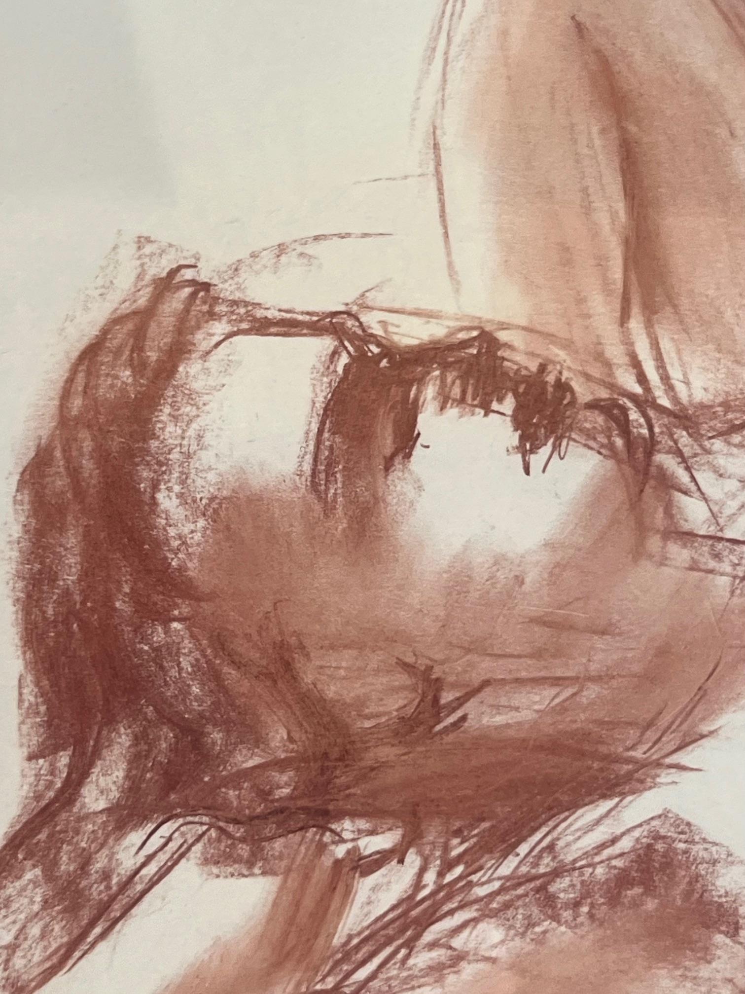 Dipinto a mano Pastello di nudo di Harry Rosin, 1948 ca. in vendita