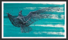 Asteroide RS (serigrafia incorniciata e rifinita a mano)