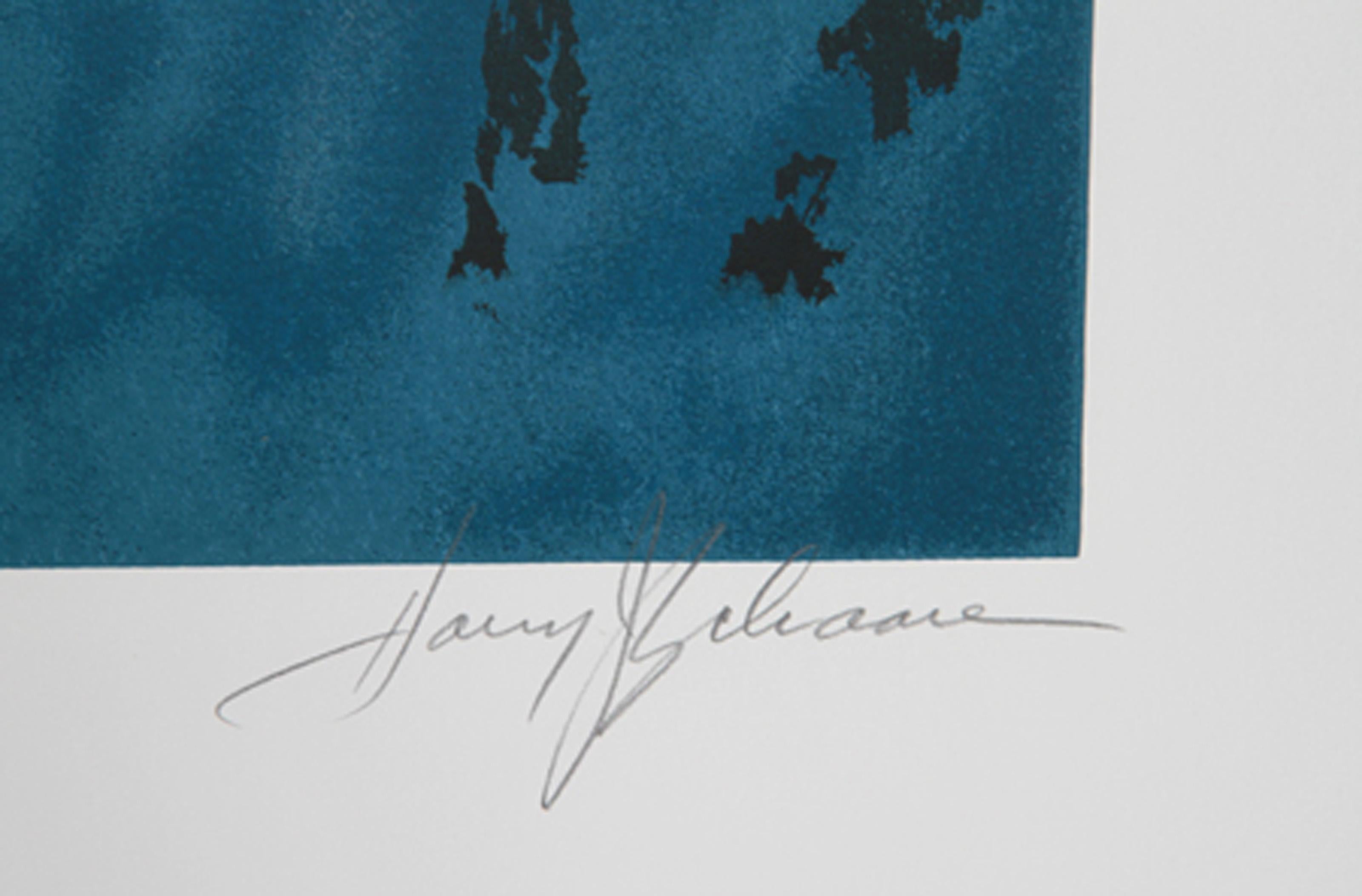 Primera montaña volando, litografía realista americana de Harry Schaare en venta 1