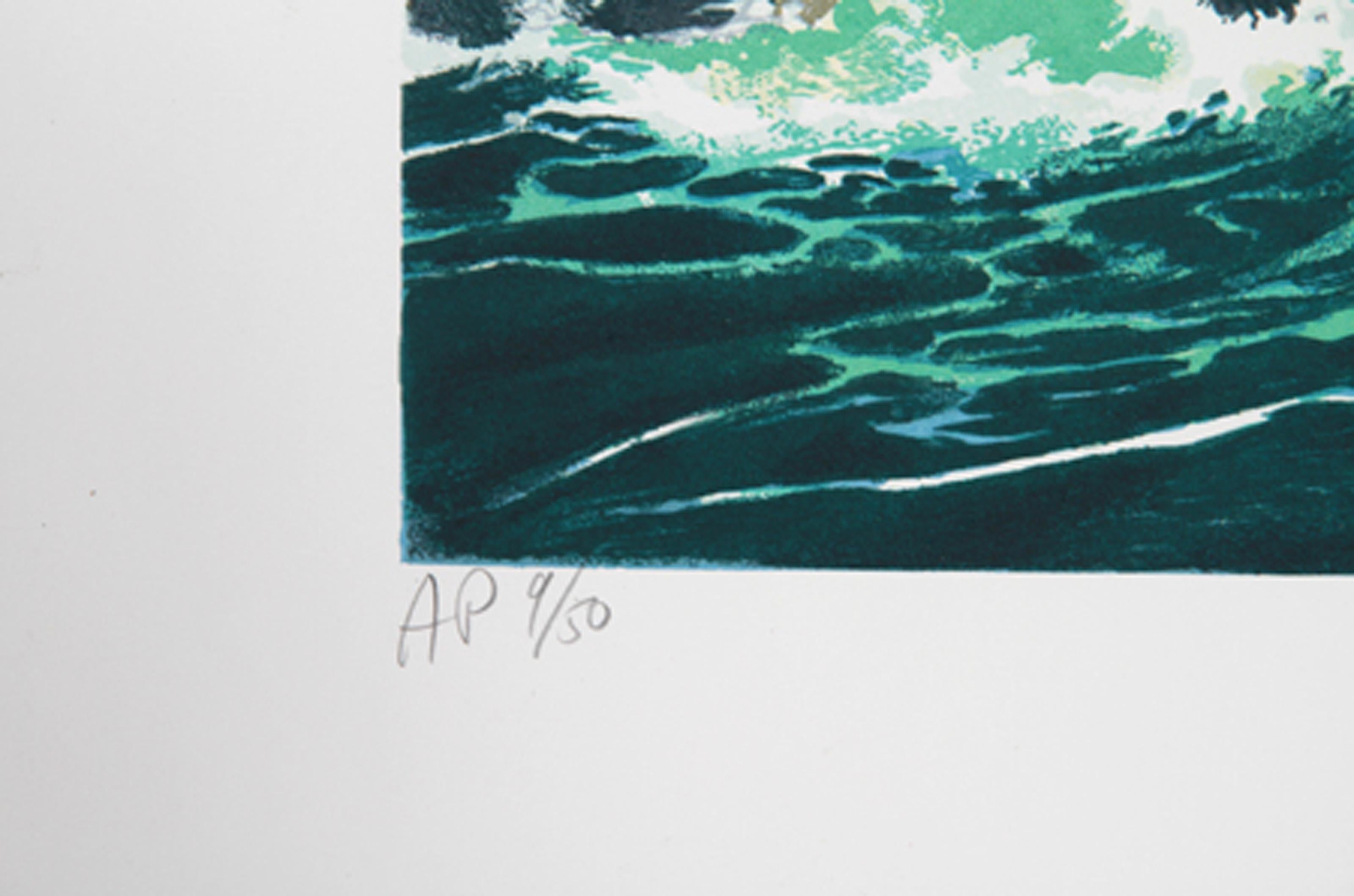 El faro, serigrafía realista americana de Harry Schaare en venta 2