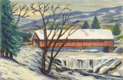 Used Covered Bridge (South Londonderry, Vermont Bridge across the West River)