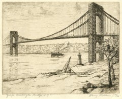Antique George Washington Bridge, N.Y.C.