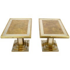 Vintage Harry Snören, a Pair of Side Tables, Sweden, 1970s