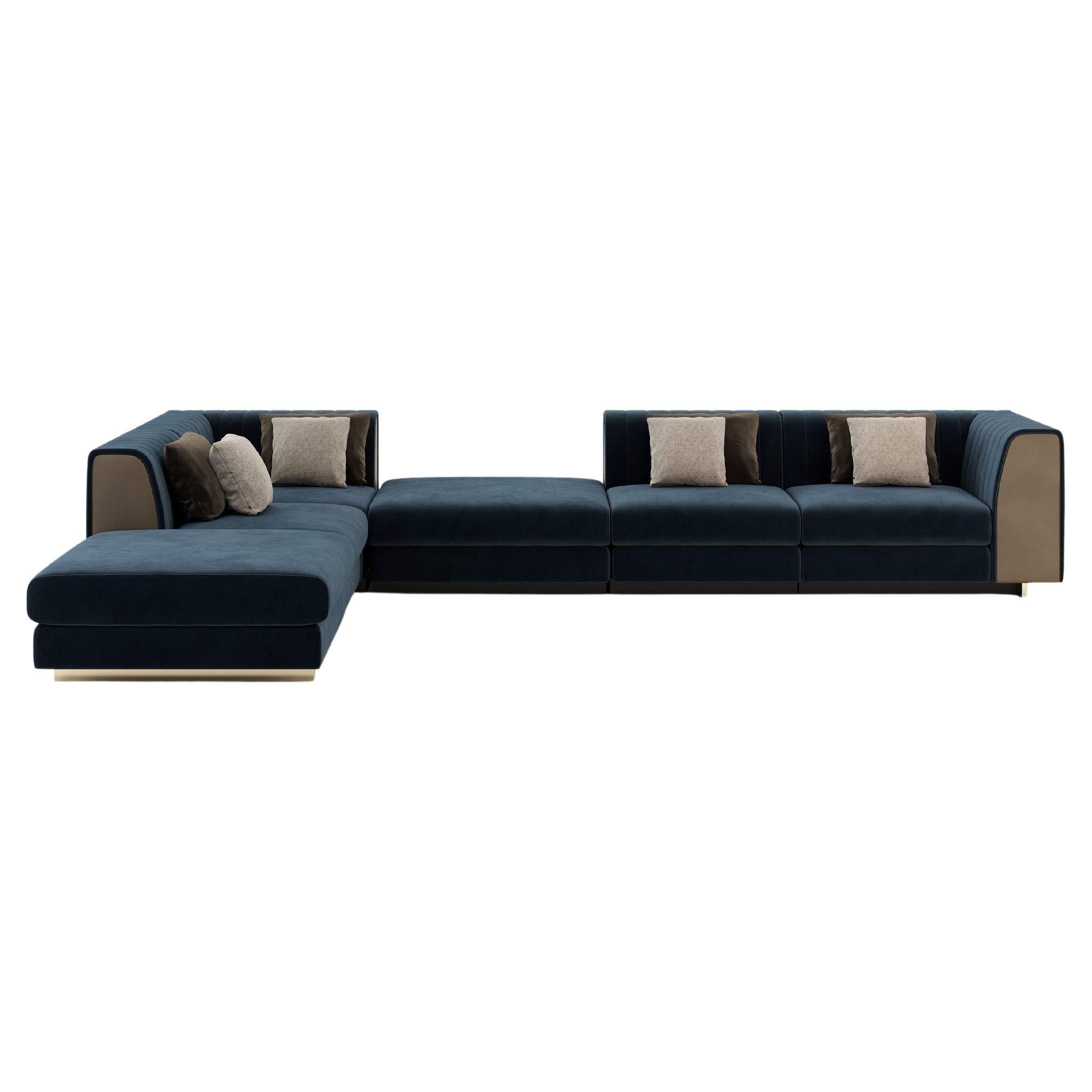 Rolf Benz Plura Fabric Sofa Dark Brown Corner Sofa Relax Function For