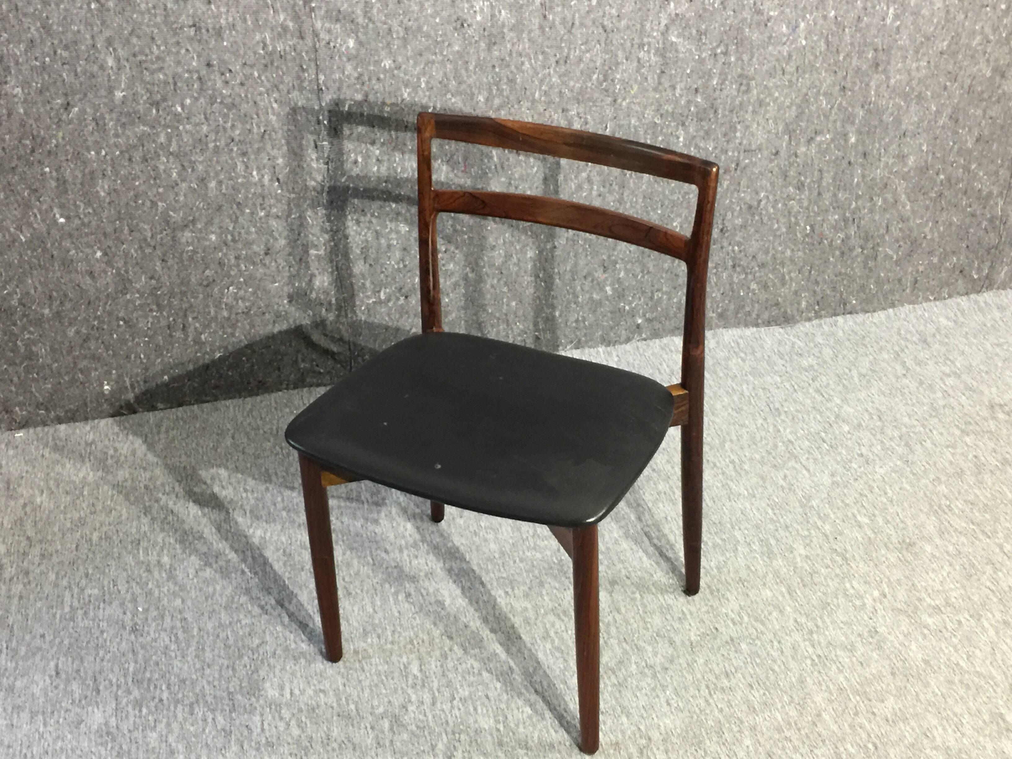 Danish Harry Østergaard Dining Chairs Model 61, Mid-Century Modern Rosewood, 1960s For Sale