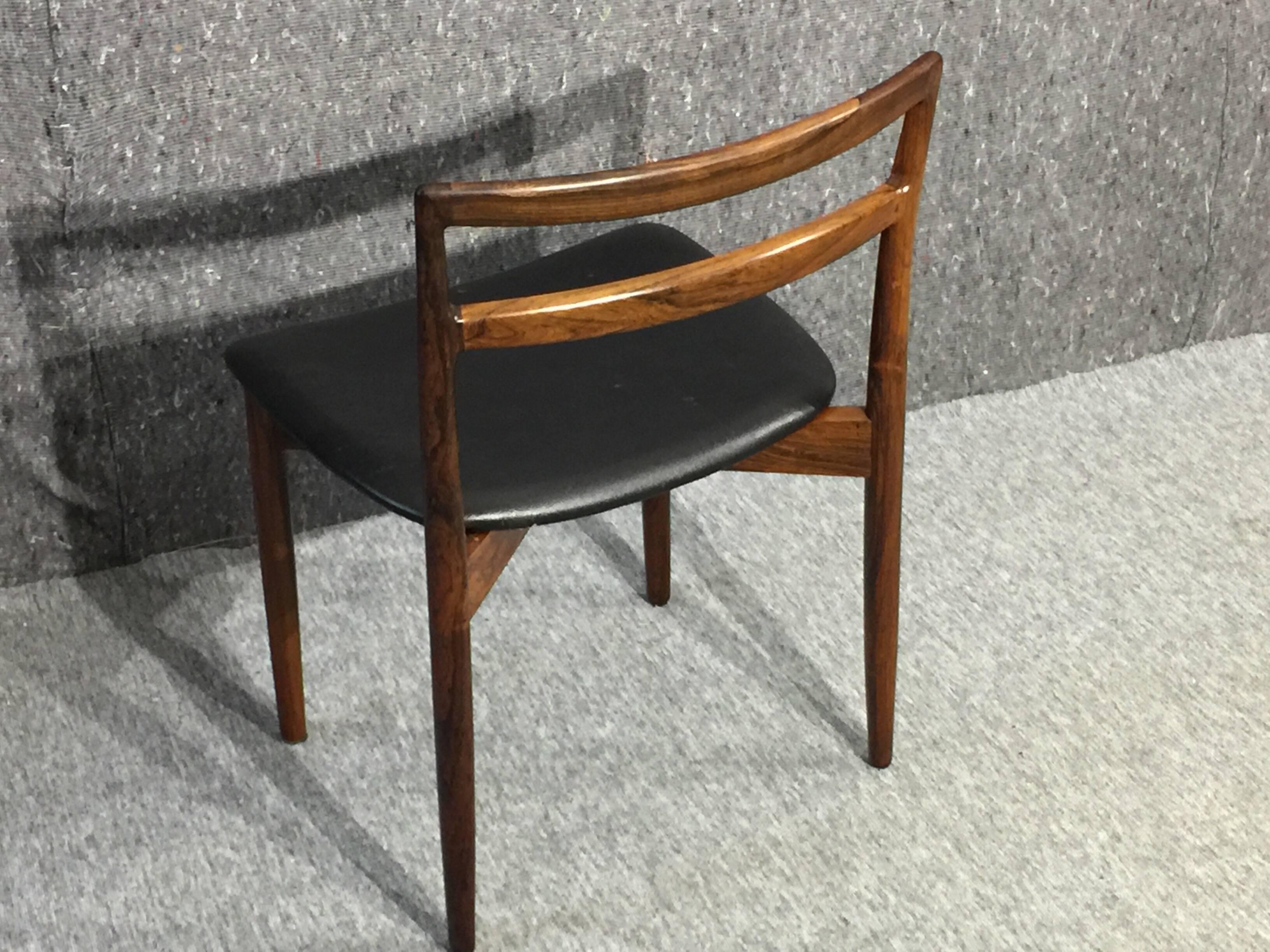 Mid-20th Century Harry Østergaard Dining Chairs Model 61, Mid-Century Modern Rosewood, 1960s For Sale
