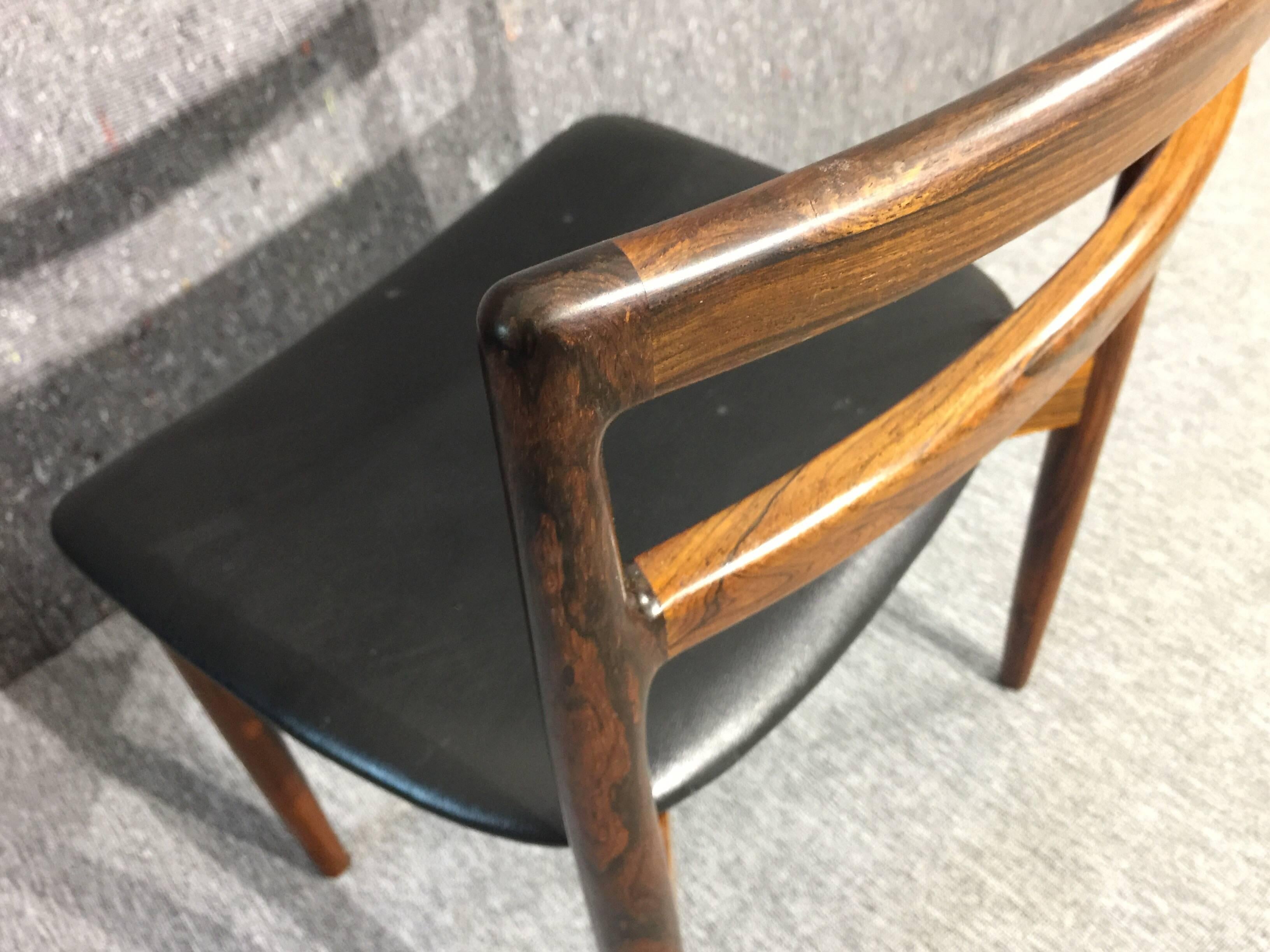 Harry Østergaard Dining Chairs Model 61, Mid-Century Modern Rosewood, 1960s For Sale 2