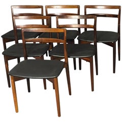 Harry Østergaard Dining Chairs Model 61, Mid-Century Modern Rosewood, 1960s