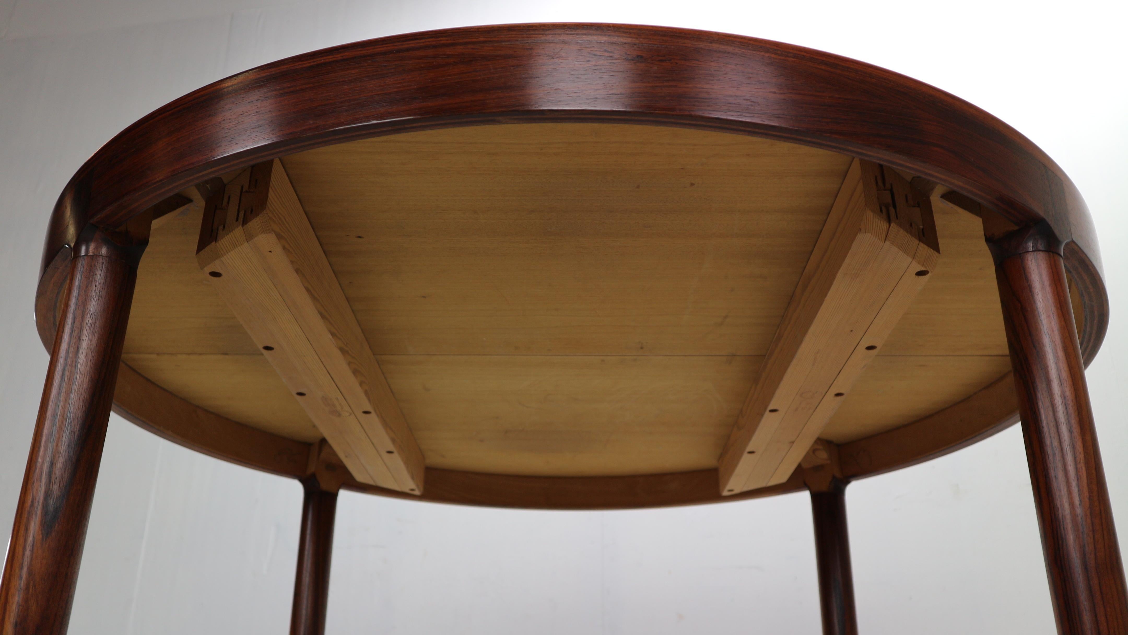 Harry Østergaard for Randers Møbelfabrik Danish Extendable Round Dinning Table 2