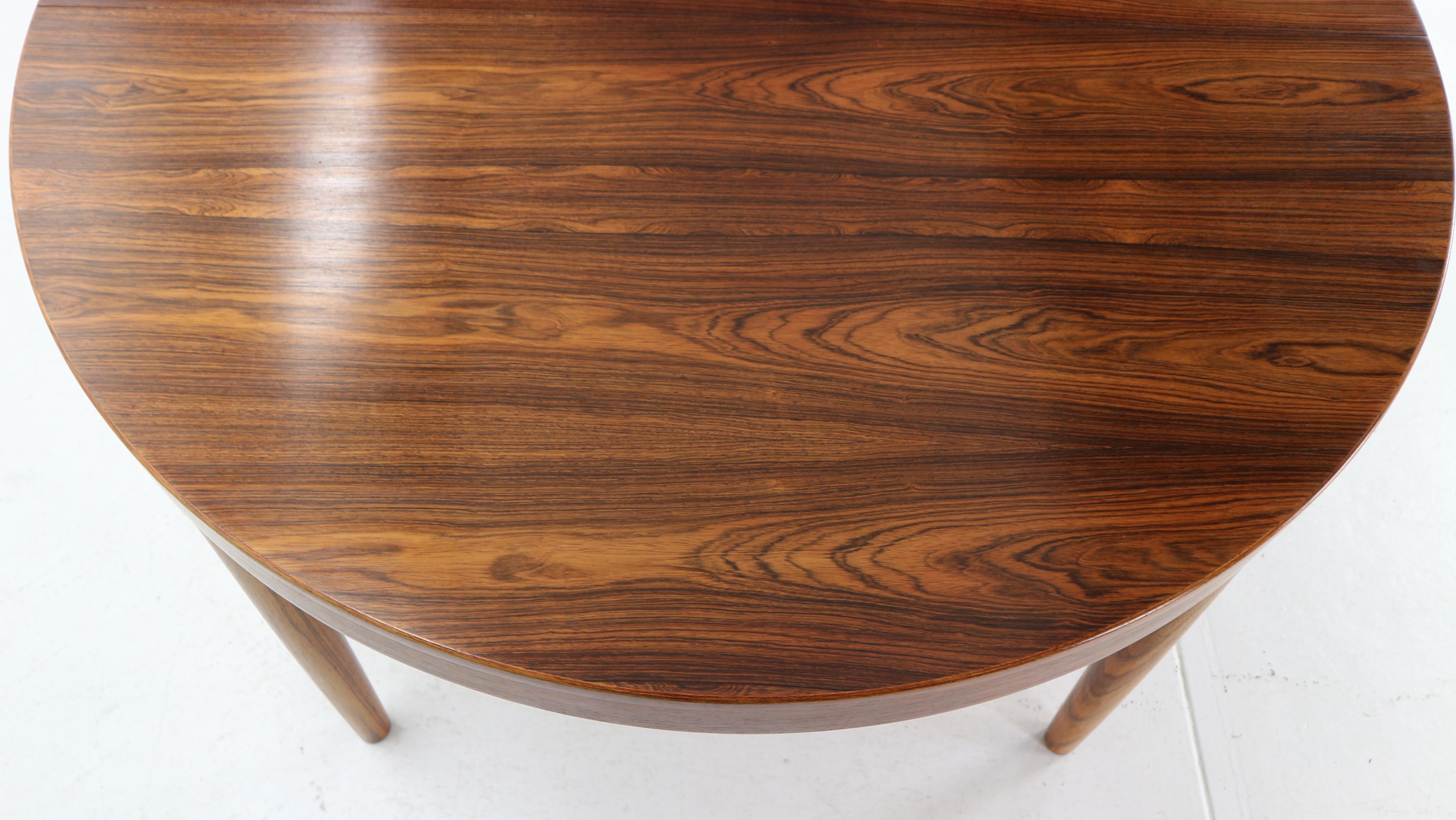 Harry Østergaard for Randers Møbelfabrik Danish Extendable Round Dinning Table 6