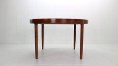 Harry Østergaard for Randers Møbelfabrik Danish Extendable Round Dinning Table