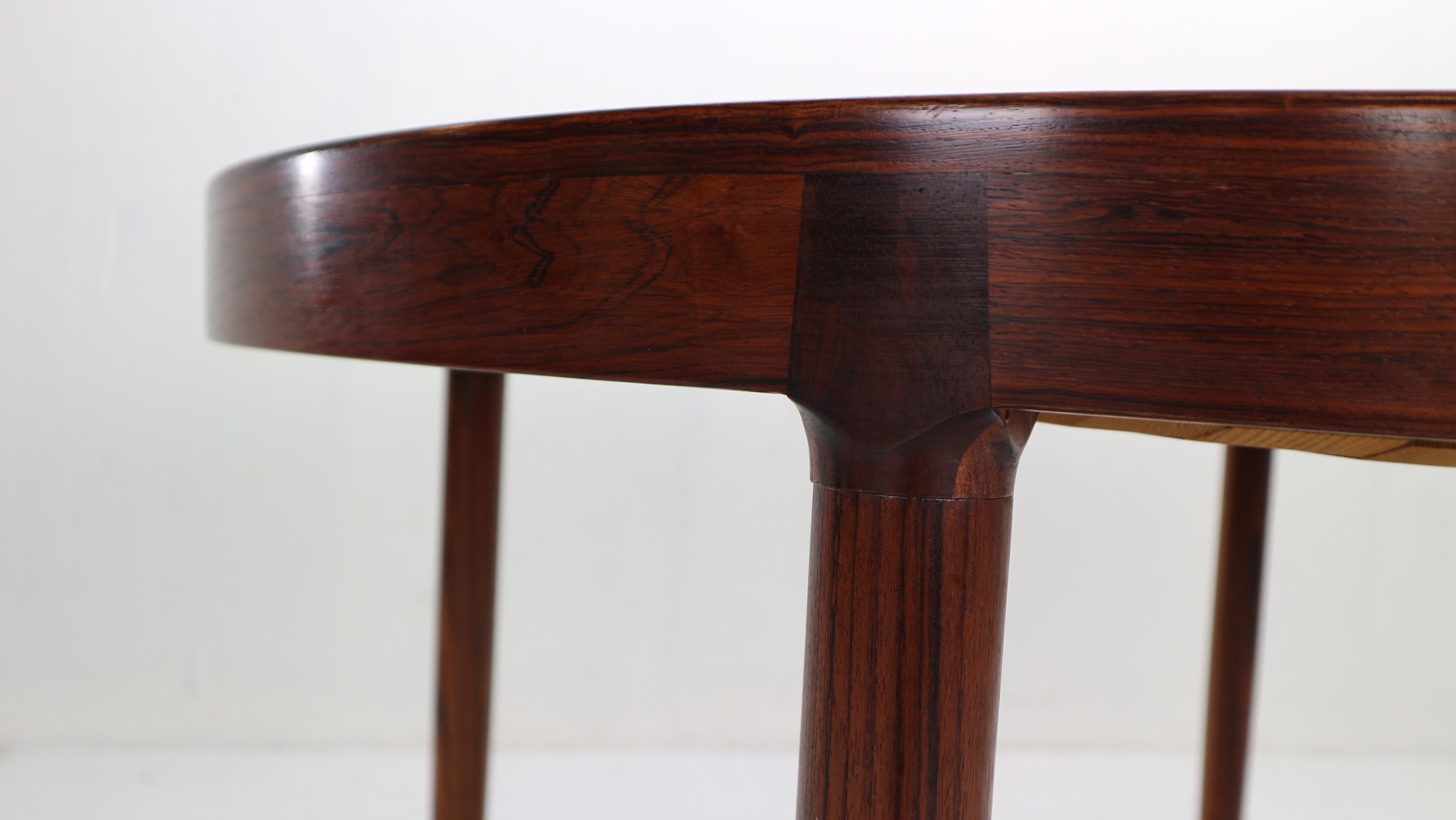 Harry Østergaard for Randers Møbelfabrik Danish Extendable Round Dinning Table 1
