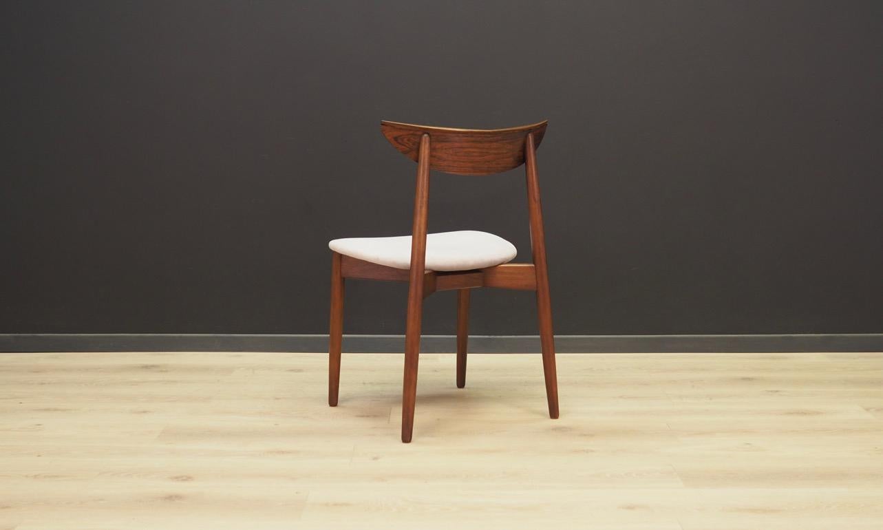 Harry Østergaard Rosewood Grey Chairs 1960s Vintage For Sale 3