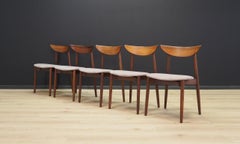 Harry Østergaard Rosewood Grey Chairs 1960s Vintage