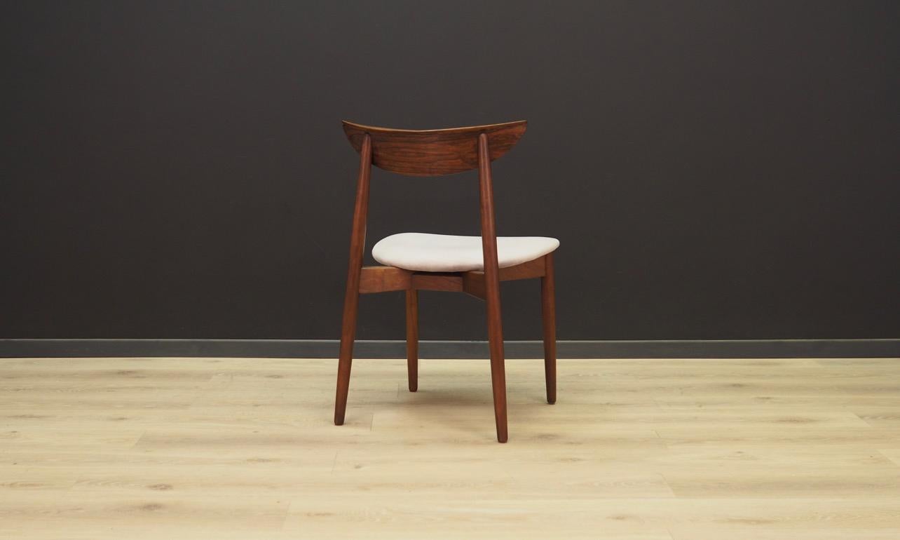 Harry Østergaard Rosewood Grey Chairs 1960s Vintage For Sale 1