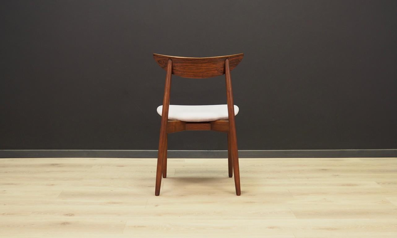 Harry Østergaard Rosewood Grey Chairs 1960s Vintage For Sale 2