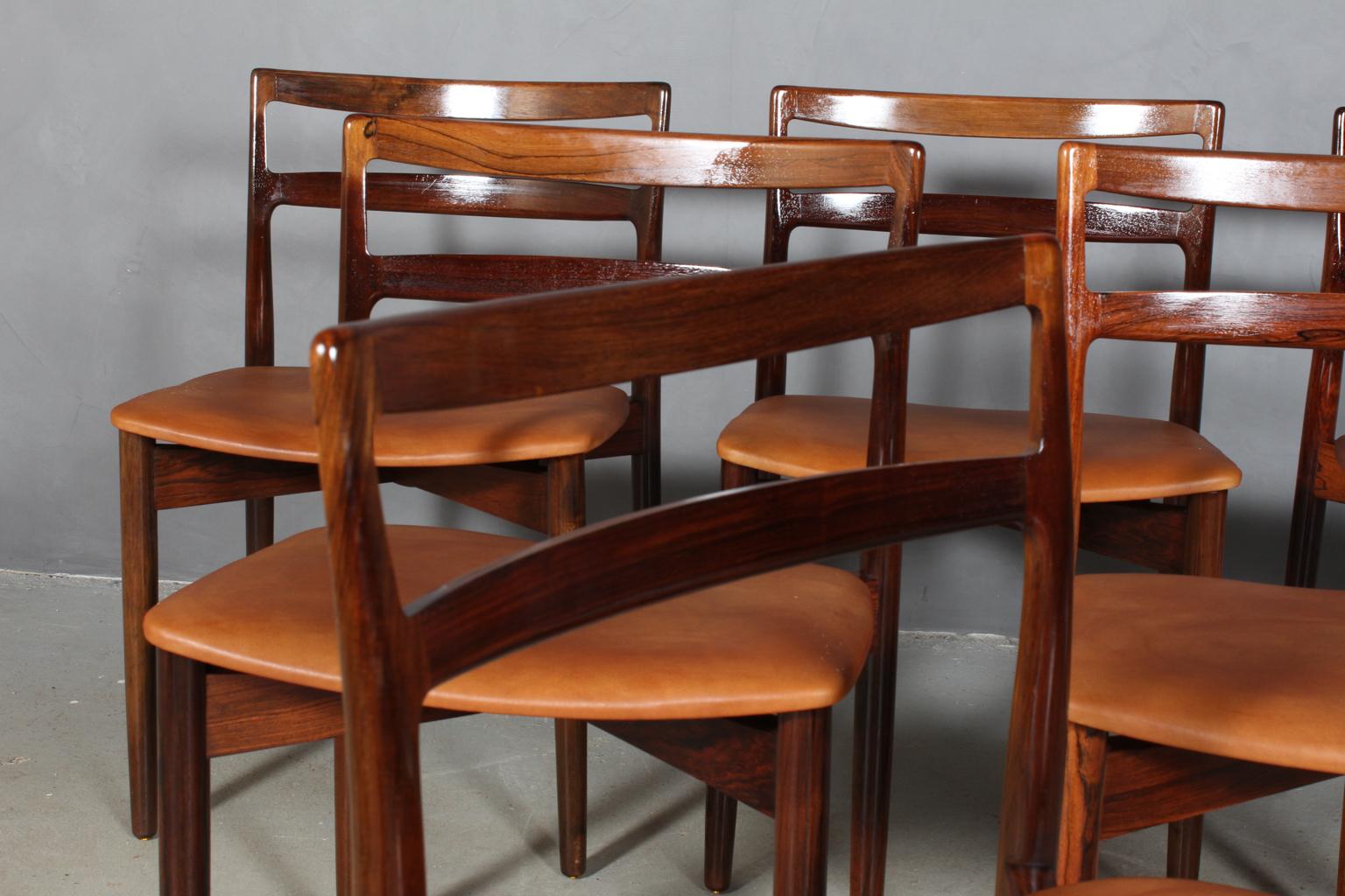 Scandinavian Modern Harry Ostergaard, Set of Dining Chairs