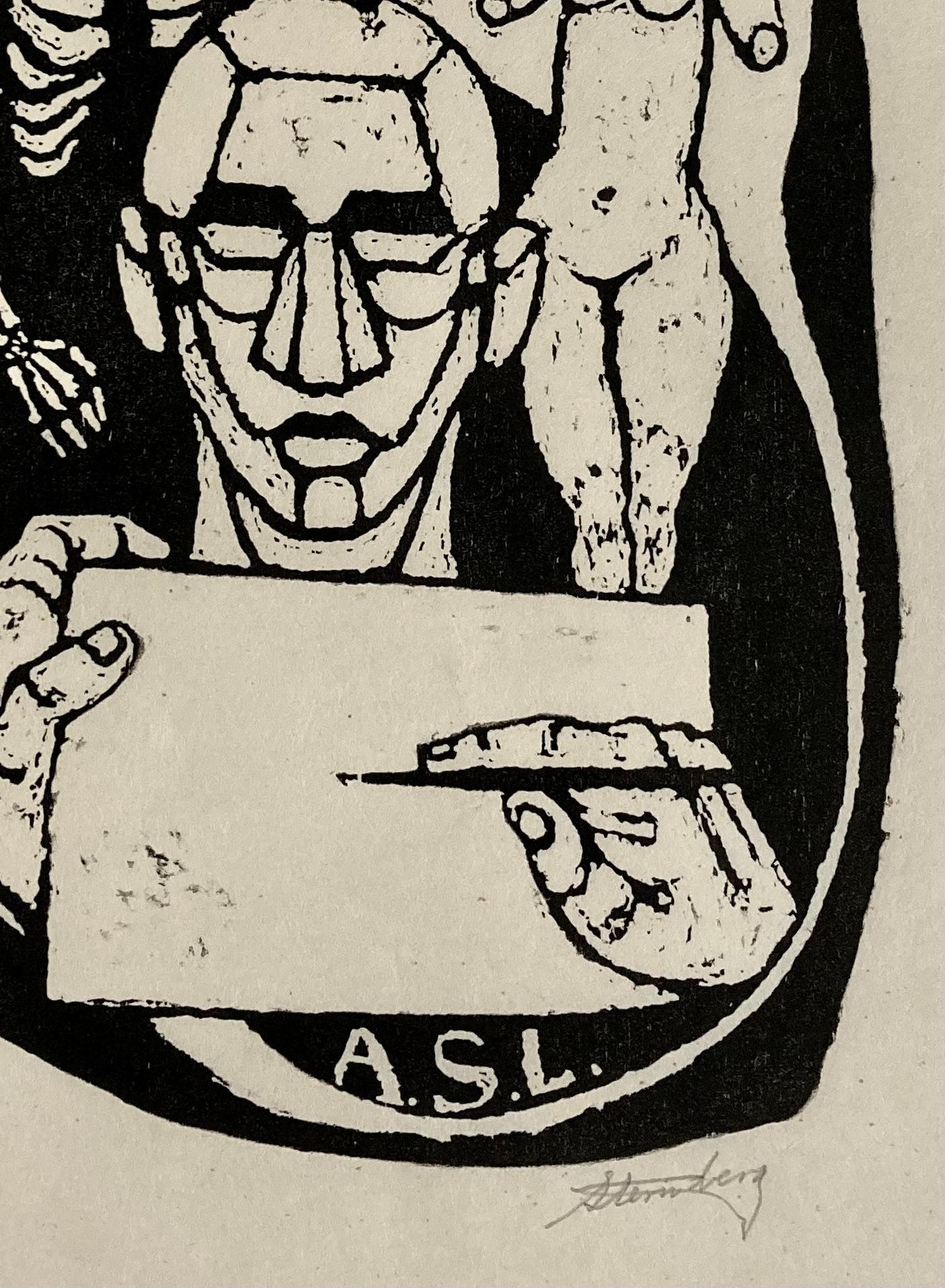 Harry Sternberg, A. S. L (Art Students League) from My Life in Woodcuts, 1991 2