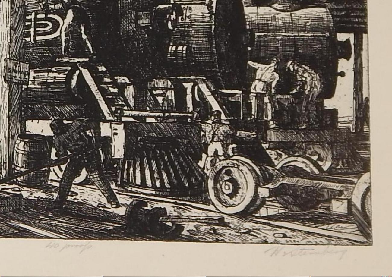 Harry Sternberg Original Pencil Signed Etching, 1929, 