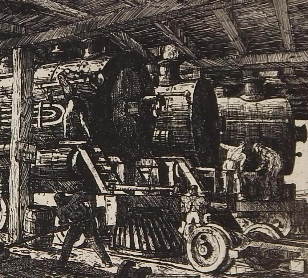 Harry Sternberg Original Pencil Signed Etching, 1929, 