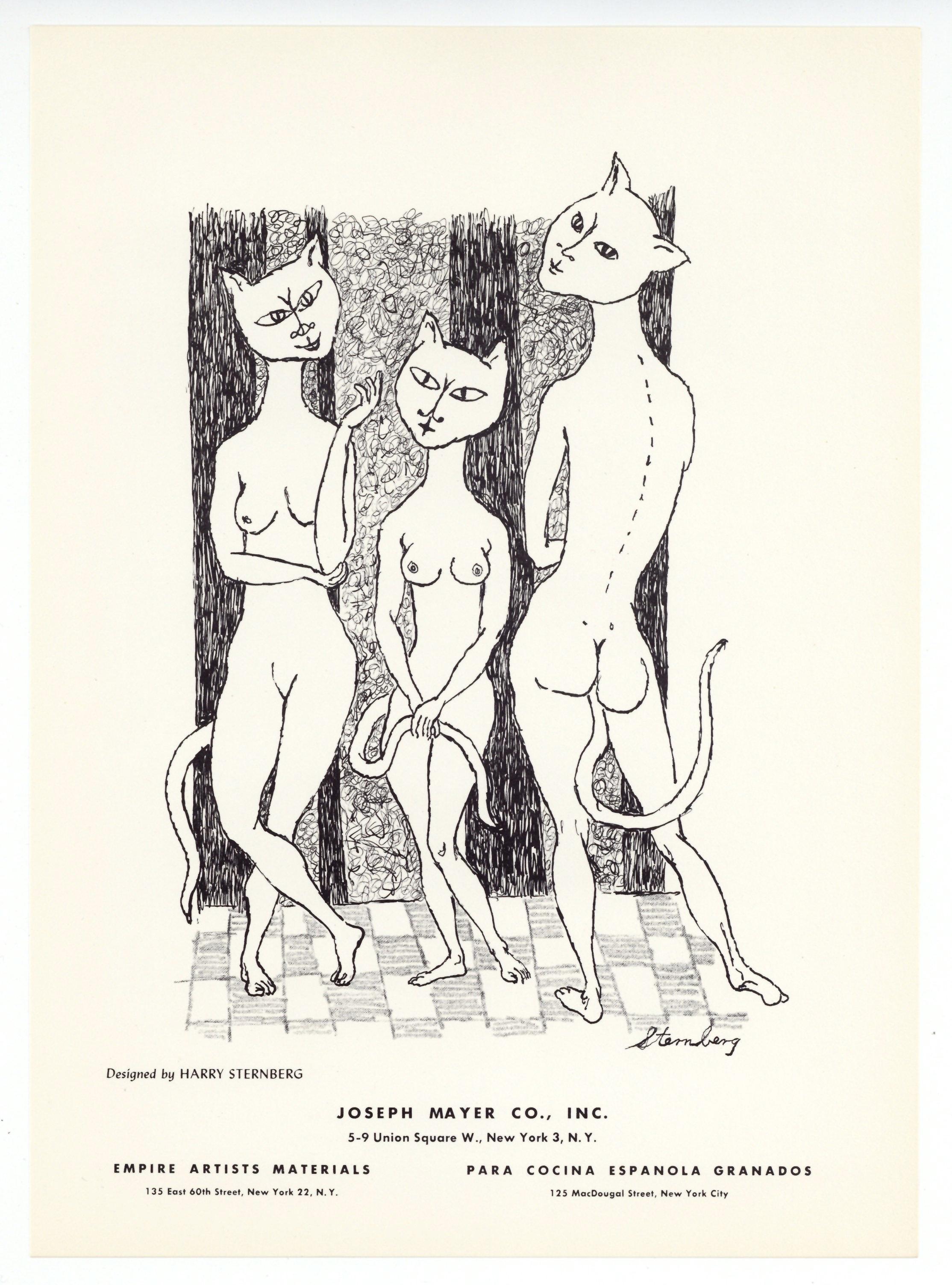 original lithograph - Print by Harry Sternberg