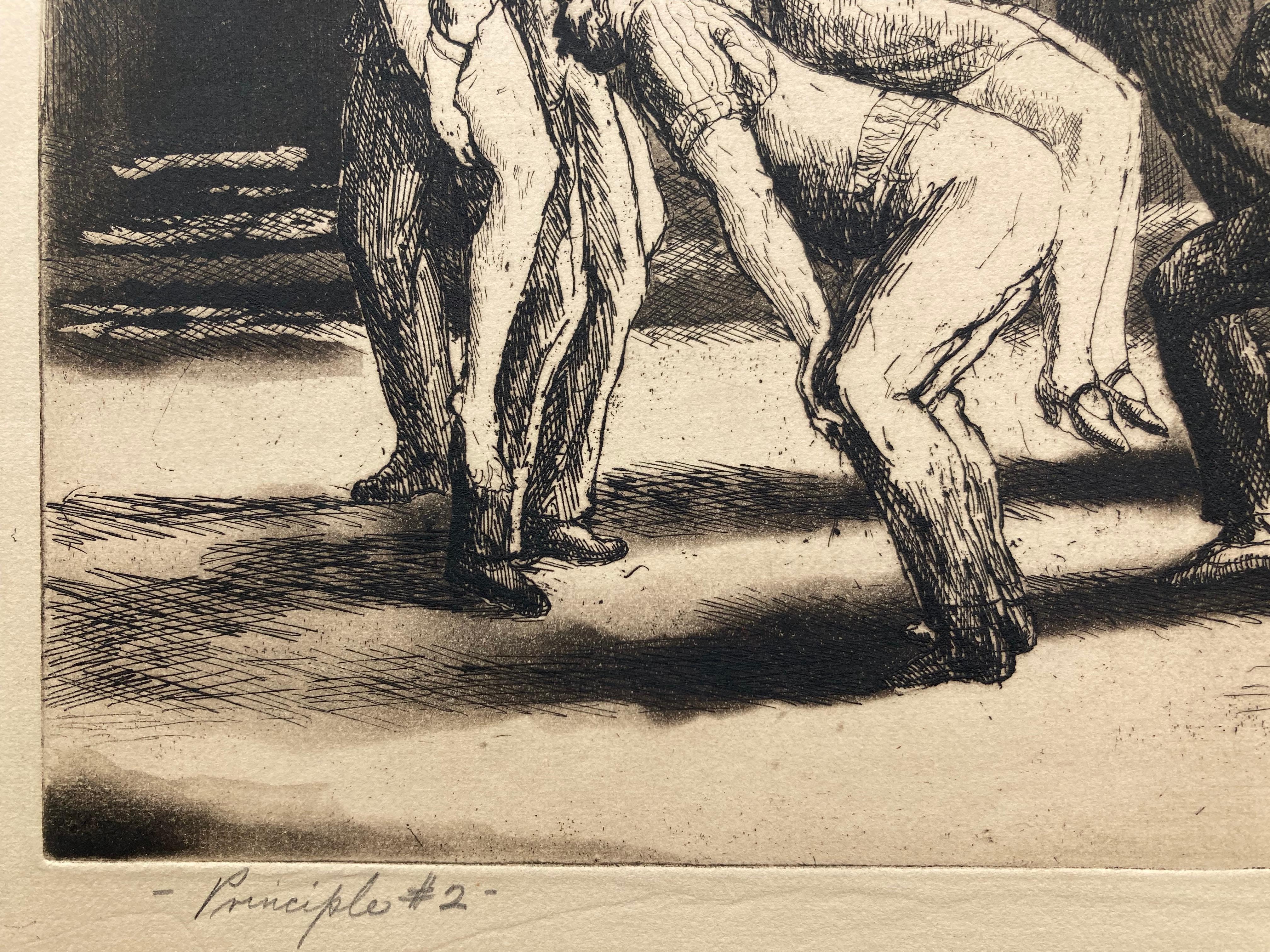 PRINCIPLE - Realist Print by Harry Sternberg