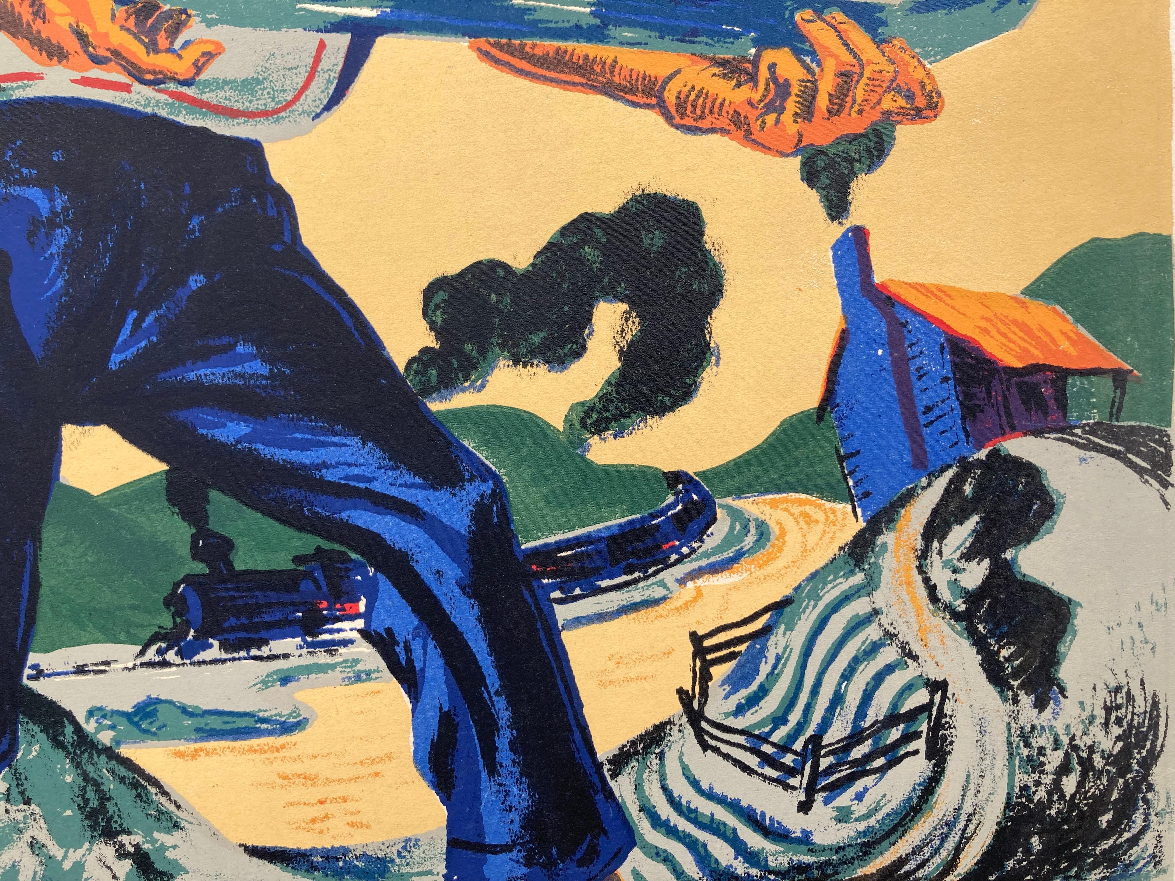 THOMAS HART BENTON – Print von Harry Sternberg