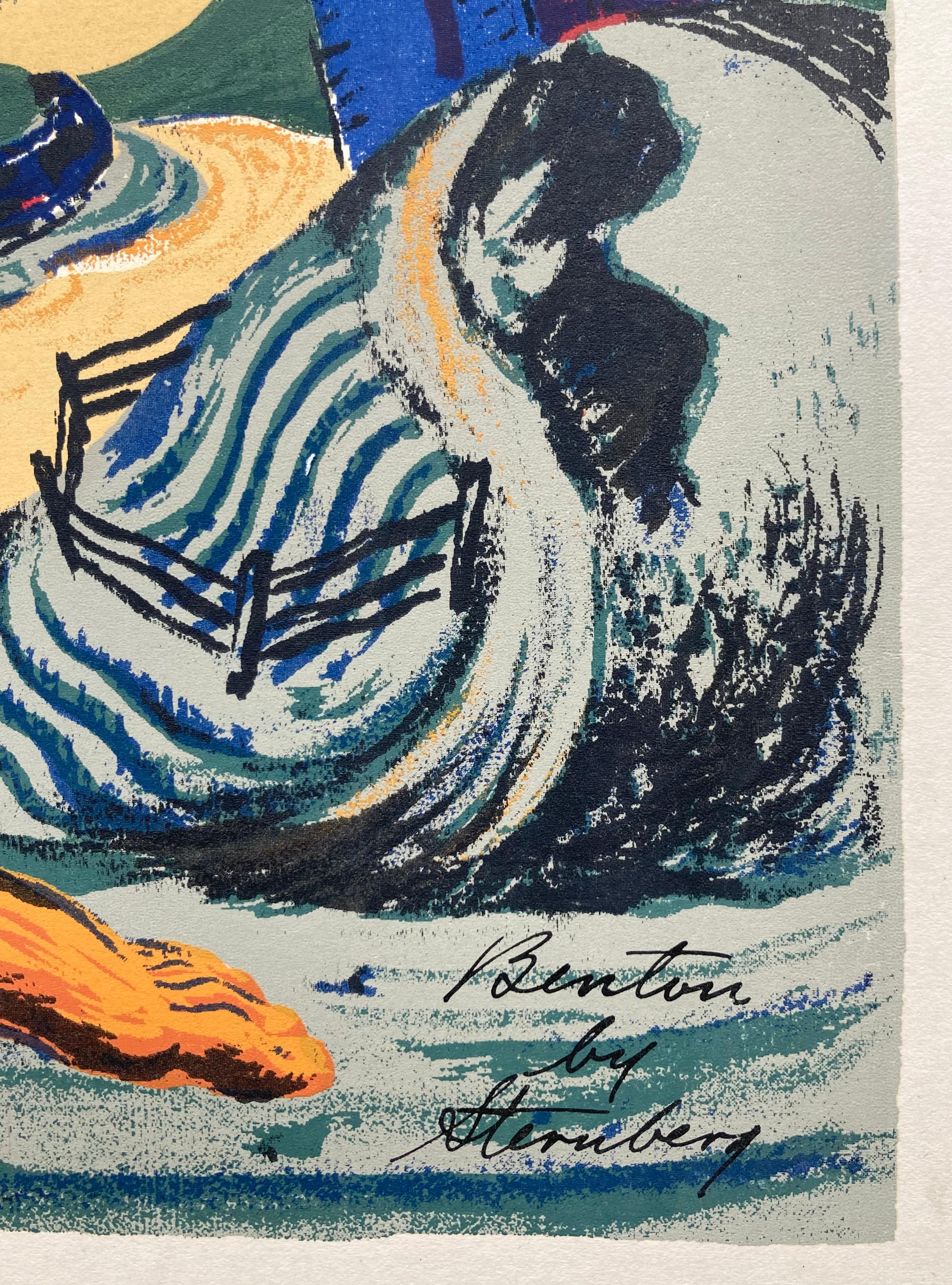 THOMAS HART BENTON (Amerikanische Moderne), Print, von Harry Sternberg