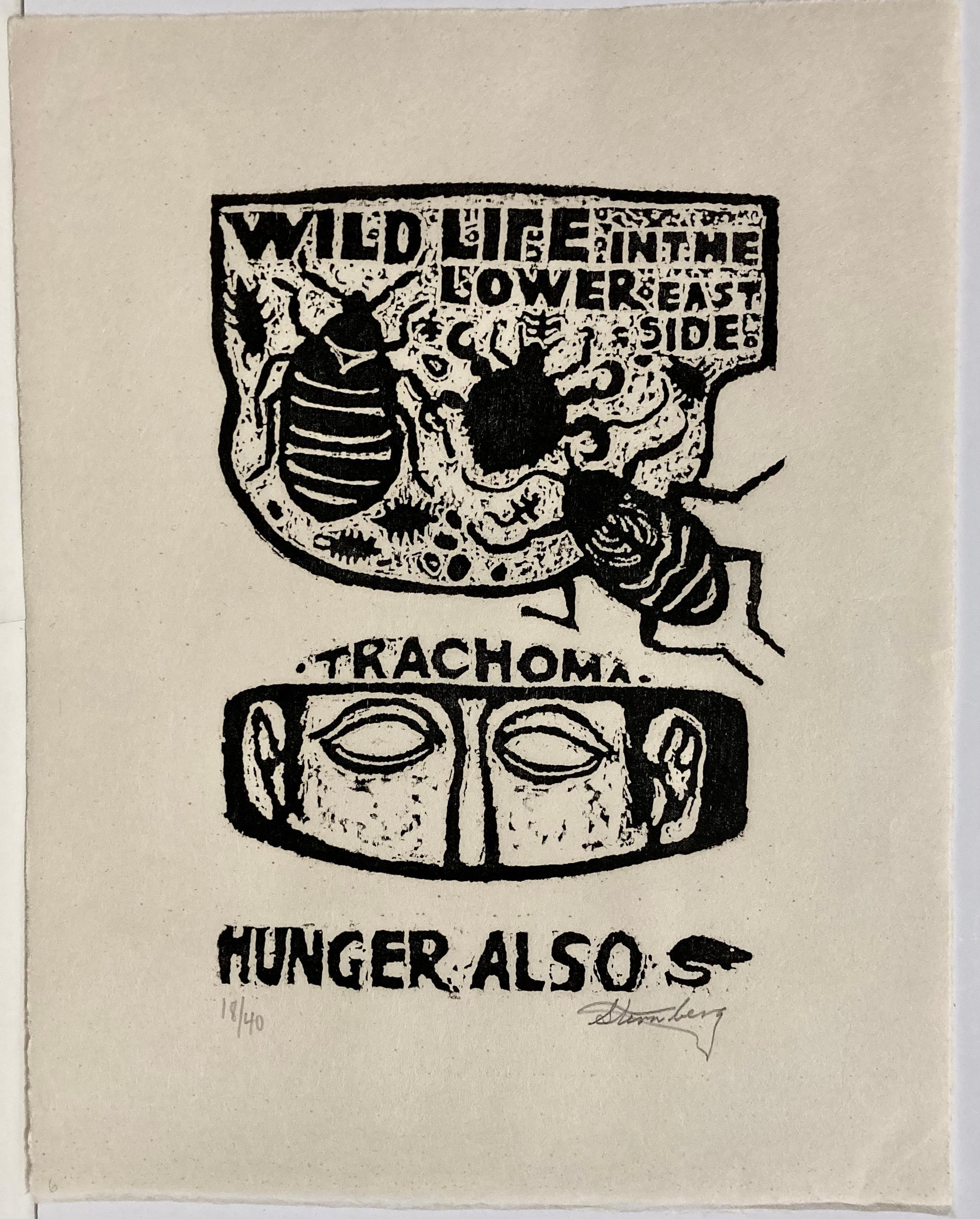 Harry Sternberg, Wildlife in the Lower East Side from My Life in Woodcuts, 1991 1