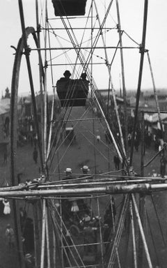 Sulla ruota panoramica - Stampa d'archivio, Bianco e nero, foto grafica