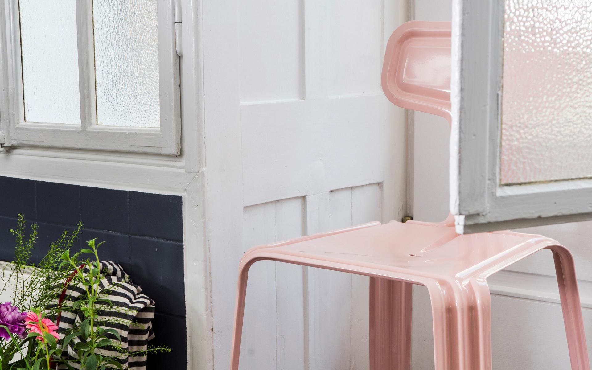 Harry Thaler Set di 4 'Pressed Chair' in alluminio per Nils Holger Moormann in vendita 2