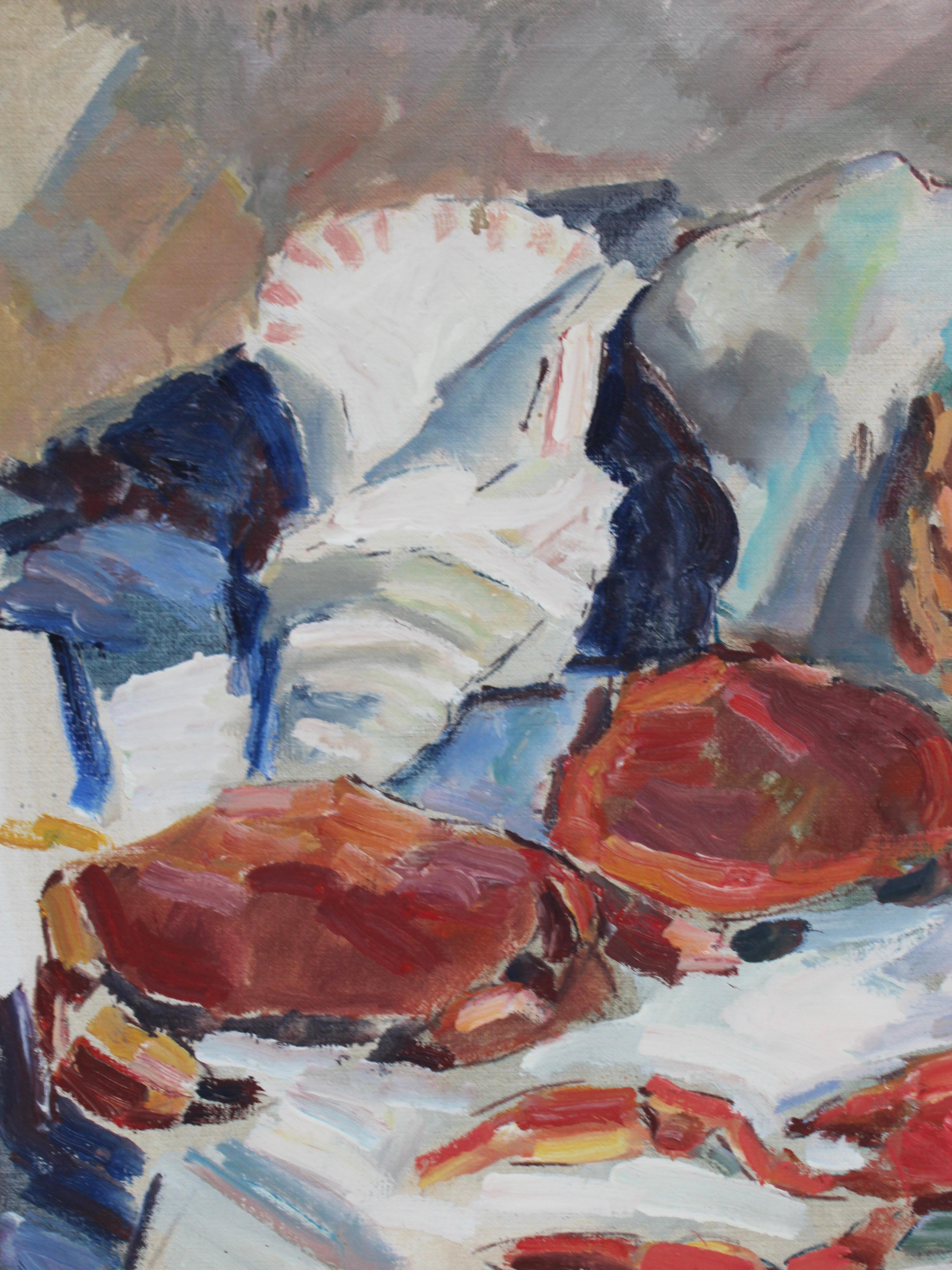 Stillleben Ölgemälde auf Leinwand, Harry Thomander (1926-2007) im Angebot 1