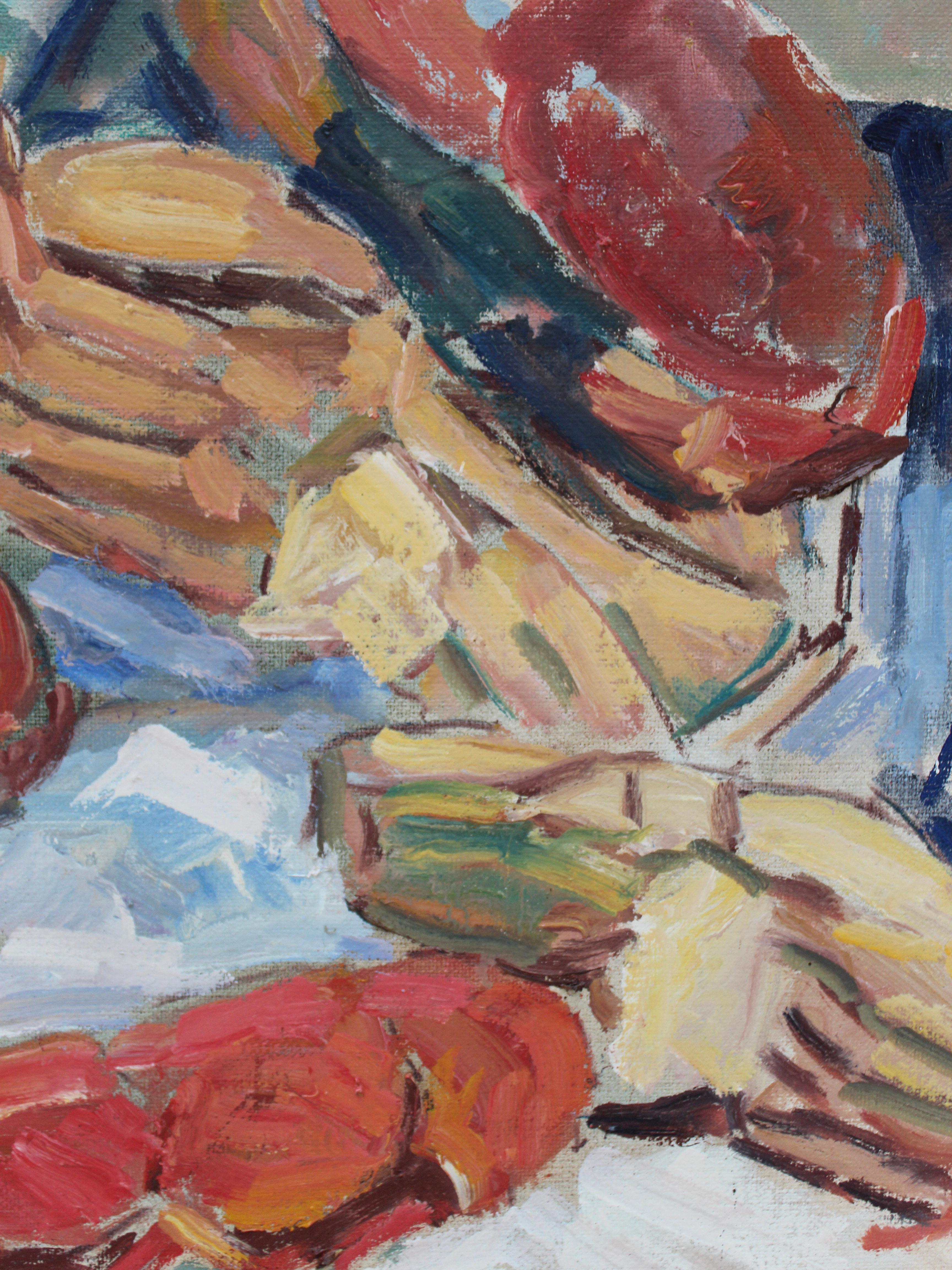 Stillleben Ölgemälde auf Leinwand, Harry Thomander (1926-2007) im Angebot 2